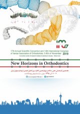 Poster of 17th annual scientific convention and 14th international congress of iranian association of orthodontists.5-8th of november 2019