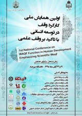 Poster of 1st National Conference on WAQF Function in Human Development; Emphasizing Scientific Waqf