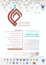 Poster of The second national conference of wisdom and literature in Islamic culture and civilization