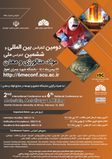 Poster of 2nd International Conference and 6th National Conference on Materials, Metallurgy & Mining