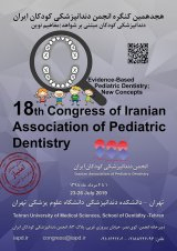 Poster of 18th Congress of Iranian Pediatric Dental Association