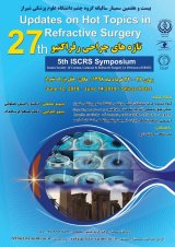 Poster of 27th updates on hot topics on  refractive surgery