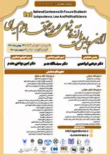 Poster of The first national conference on future studies in jurisprudence, law and political science