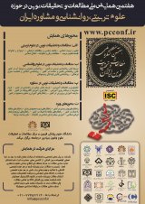 Poster of The 7th National Conference on New research and studies in Educational Sciences, Psychology and Consulting of Iran