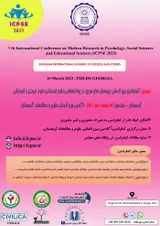 Poster of The 9th International Conference on New Researches in Psychology, Social Sciences, Educational and Educational Sciences