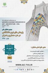 Poster of Third National Conference on Modern Academic Research in Art, Architecture and Civil Engineering
