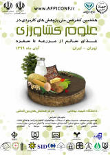 Poster of 8th National Conference on Applied Research in Agricultural Sciences Healthy food from farm to fork