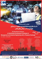 Poster of 4th International Conference on Sustainable Development Techniques in Industrial Management and Engineering with the Approach of Recognizing Permanent Challenges