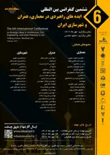 The 6th international conference on strategic ideas in architecture, civil engineering and urban planning in Iran