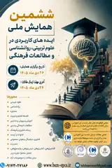 The 6th National Conference on Applied Ideas in Educational Sciences, Psychology, and Cultural Studies