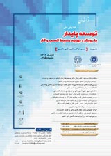 Poster of The first conference on sustainable development with the approach of improving the business environment