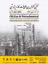 Poster of The first international oil, gas and petrochemical conference with sustainable development approach (University relationship with industry)