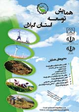 Poster of Conference on recognizing development strategies of Gilan province