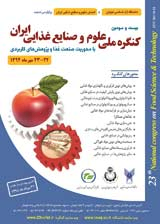 Poster of 23st National Congress of Food Science and Technology