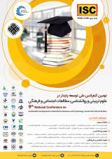 Poster of The 9th National Conference on Sustainable Development in Educational Sciences and Psychology, Social and Cultural Studies