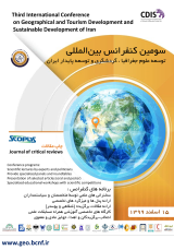 Poster of The Third International Conference on the Development of Geography and Tourism and Sustainable Development of Iran