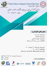 Poster of The first national conference on management, economics and Islamic sciences