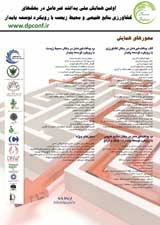 Poster of The first national conference on passive defense in agriculture, natural resources and environment with a sustainable development approach