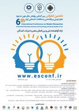 Poster of The 6th International Conference on Modern Researches in the field ofCounseling, Educational Sciences and Psychology of Iran