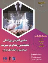 Poster of 6th International Conference on Interdisciplinary Researches in Management Accounting Economics and in Iran