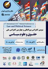 Poster of 3rd international conference & 4th national conference on Law and Political Science