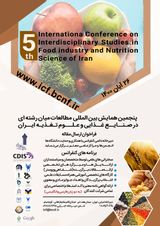 Poster of Fifth International Conference on Interdisciplinary Studies in Iranian Food Industry and Nutrition Sciences