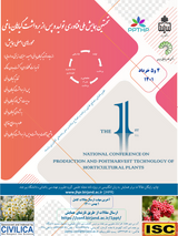 Poster of The first national conference on production and post-harvest technology of garden plants
