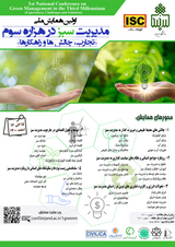 Poster of The first national conference on green management in the third millennium "Experiences, Challenges and Solutions