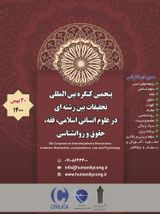 Poster of 5th Congress on Interdisciplinary Researches in Islamic Humanities, Jurisprudence, Law and Psychology