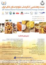 Poster of 28th National Iranian Food Science and Technology Congress