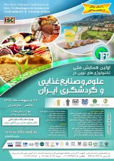 Poster of  The first National Conference on New Technologies in science and Food industry and Tourism of Iran