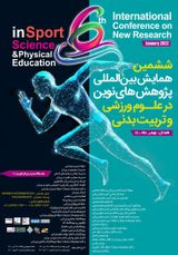 Poster of Sixth International Conference on New Research in Sports Science and Physical Education