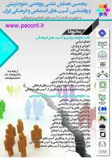 Poster of The 5th Scientific Research Conference on Educational Sciences and Psychology, Social and Cultural Dangers in Iran