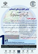 Poster of   St Community Medicine Congress on Non Communicable Diseases Prevention and Control Social Medicine Iran