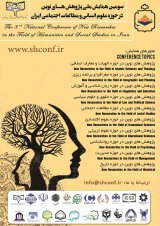 Poster of The 3rd National Conference of New Researches in the Field of Humanities and Social Studies in Iran