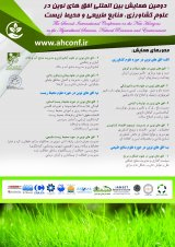 Poster of International Conference on the New Horizons in the Agricultural Sciences, Natural Resources and Environment