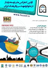 Poster of The first national conference on sustainable development in Iranian science and technology
