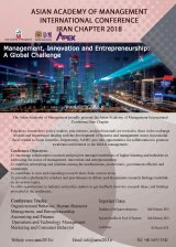 Poster of International Conference of the Asian Academy of Management (Management, Innovation and Entrepreneurship a Global Challenge)