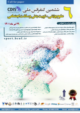 Poster of Sixth National Conference on Sports Science, Physical Education and Social Health
