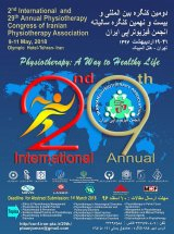 Poster of The 2nd International Congress and the 29th Annual Congress of the Iranian Physiotherapy Association