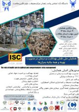 Poster of National Conference on the Role of Health in Optimal and Comprehensive Crisis Management