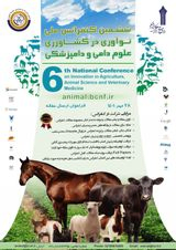 Poster of Sixth National Conference on Innovation in Agriculture, Animal Sciences and Veterinary Medicine