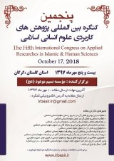Poster of The National Congress on Islamic and Human Applied Sciences