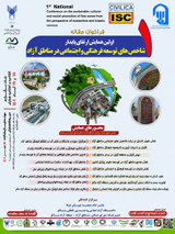 Poster of The first conference on the sustainable cultural and social promotion of free zones from the perspective of humanities and Islamic sciences