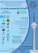 10th International Conference on Management Research and Humanities in Iran