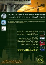 Poster of The fourth annual national conference on civil engineering, architecture and urban planning of Iran