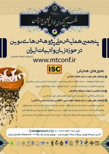 Poster of The fifth national conference on modern research in the field of language and literature of Iran (With participatory culture approach)