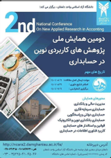 Poster of 2nd National Conference on New Applied Research in Acconting