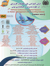 Poster of The First National conference of Applied Research in Modern Management and Accounting sciences (ARMA2023)