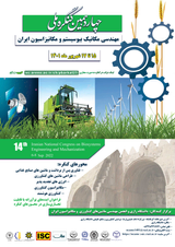 Poster of 14th National Congress of Mechanical Engineering of Biosystems and Mechanization of Iran